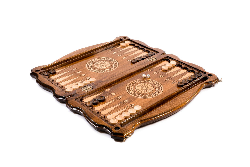 Handmade Wooden Backgammon Set with Vardan Mamikonyan, 60 cm - photo 3