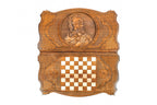 Handmade Wooden Backgammon Set with Vardan Mamikonyan, 60 cm - photo 11