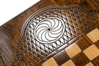 Handmade Wooden Backgammon Set with David of Sassoun, 60 cm - photo 9