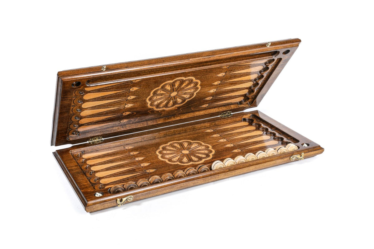 Handmade Wooden Backgammon Set with Church of St. Hripsime, 60 cm - photo 5
