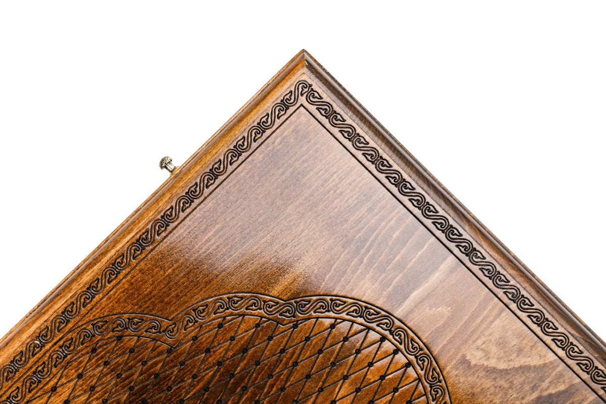 Handmade Wooden Backgammon Set with Church of St. Hripsime, 60 cm - photo 8