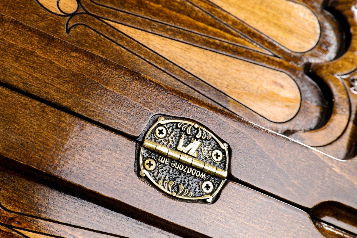 Handmade Wooden Backgammon Set with Church of St. Hripsime, 60 cm - photo 9