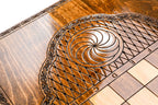 Handmade Wooden Backgammon Set with Church of St. Hripsime, 60 cm - photo 10