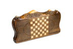 Handmade Wooden Backgammon Set with Armenian Coat of Arms and Ararat Outline, 40 cm - photo 4