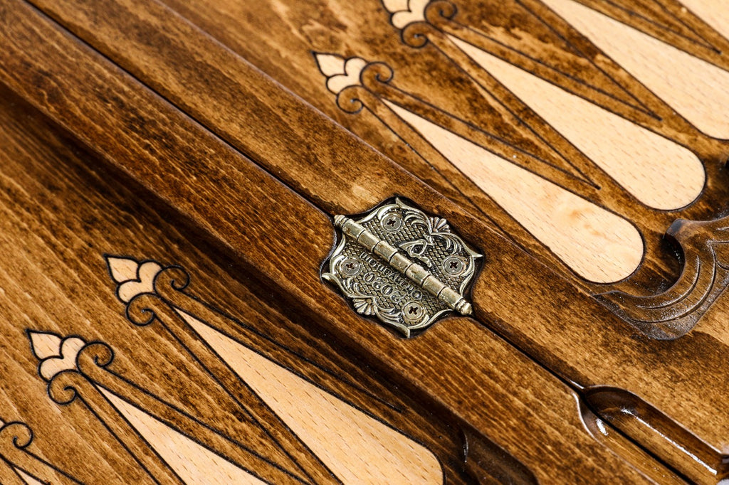 Handmade Wooden Backgammon Set with Armenian Coat of Arms and Ararat Outline, 40 cm - photo 10