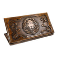Backgammon Set with Lion, 60 cm (Model 11661) – handmade wooden nardi board by Hrachya Ohanyan