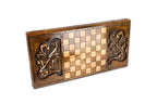 Handmade Wooden Backgammon Set with Lion, 60 cm - photo 4