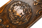 Handmade Wooden Backgammon Set with Lion, 60 cm - photo 2