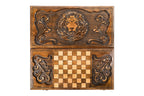 Handmade Wooden Backgammon Set with Lion, 60 cm - photo 11
