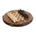 Handmade Wooden Circular Chess Set, 30 cm (Model 21512)