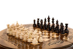 Handmade Wooden Circular Chess Set, 30 cm - photo 2