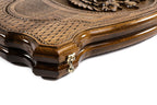 Handmade Wooden Backgammon Set with Russian Coat of Arms, 60 cm - photo 8