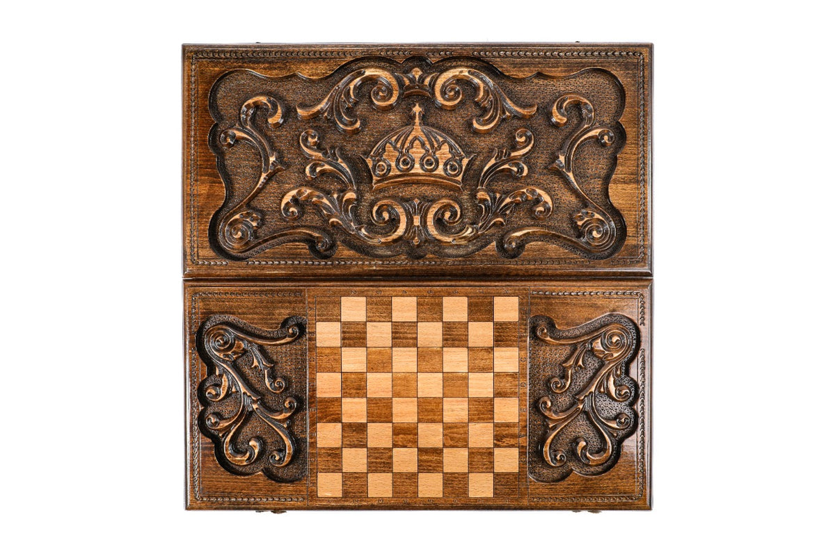 Backgammon-Set mit Rokoko-Muster, 60 cm – Foto 11