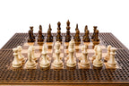 Handmade Wooden Chess and Backgammon Set with Ornamental Braid Pattern, 60 cm - photo 5