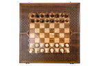 Handmade Wooden Chess and Backgammon Set with Ornamental Braid Pattern, 60 cm - photo 9
