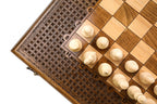 Handmade Wooden Chess and Backgammon Set with Ornamental Braid Pattern, 60 cm - photo 12