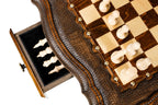 Handmade Wooden Table Chess Set with Drawers, 60 cm - photo 4