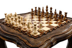 Handmade Wooden Table Chess Set with Drawers, 60 cm - photo 2