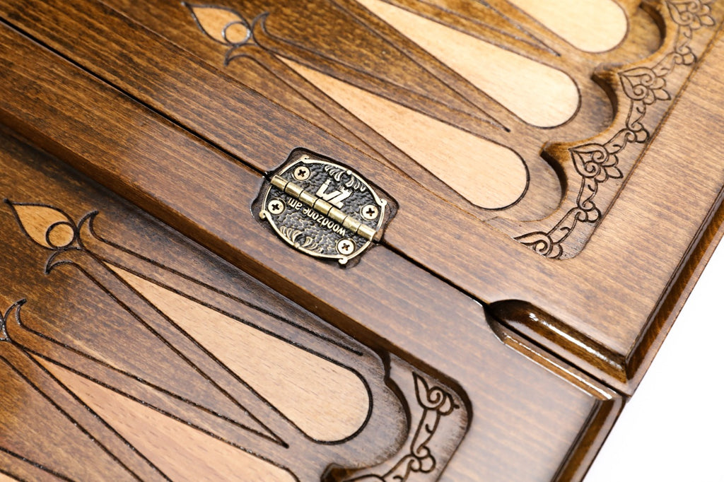 Handmade Wooden Backgammon Set, Classic Board, 60 cm - photo 10