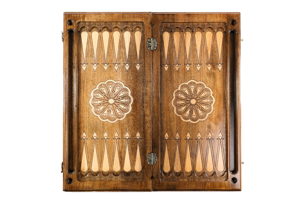 Handmade Wooden Backgammon Set, Classic Board, 60 cm - photo 11