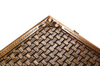 Handmade Walnut Backgammon Set with Armenian Coat of Arms, Braid Motifs and Hornbeam Inlay, 60 cm - photo 9