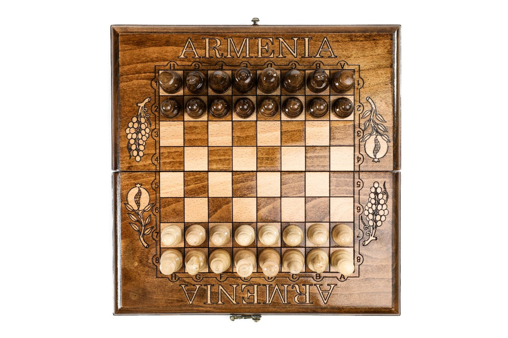 Handmade Wooden Chess Set, Classic Board, 30 cm - photo 11