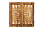 Handmade Walnut Backgammon Set with Lion, 60 cm - photo 8