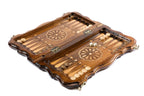 Handmade Wooden Chess and Backgammon Set with Contour Outline, 40 cm - photo 3