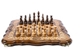 Handmade Wooden Chess and Backgammon Set with Contour Outline, 40 cm - photo 5