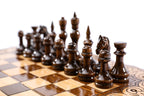 Handmade Wooden Chess and Backgammon Set with Contour Outline, 40 cm - photo 7