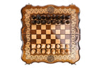 Handmade Wooden Chess and Backgammon Set with Contour Outline, 40 cm - photo 11