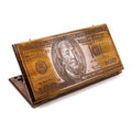 Handmade Wooden Backgammon Set with 100 Dollar Bill, 60 cm