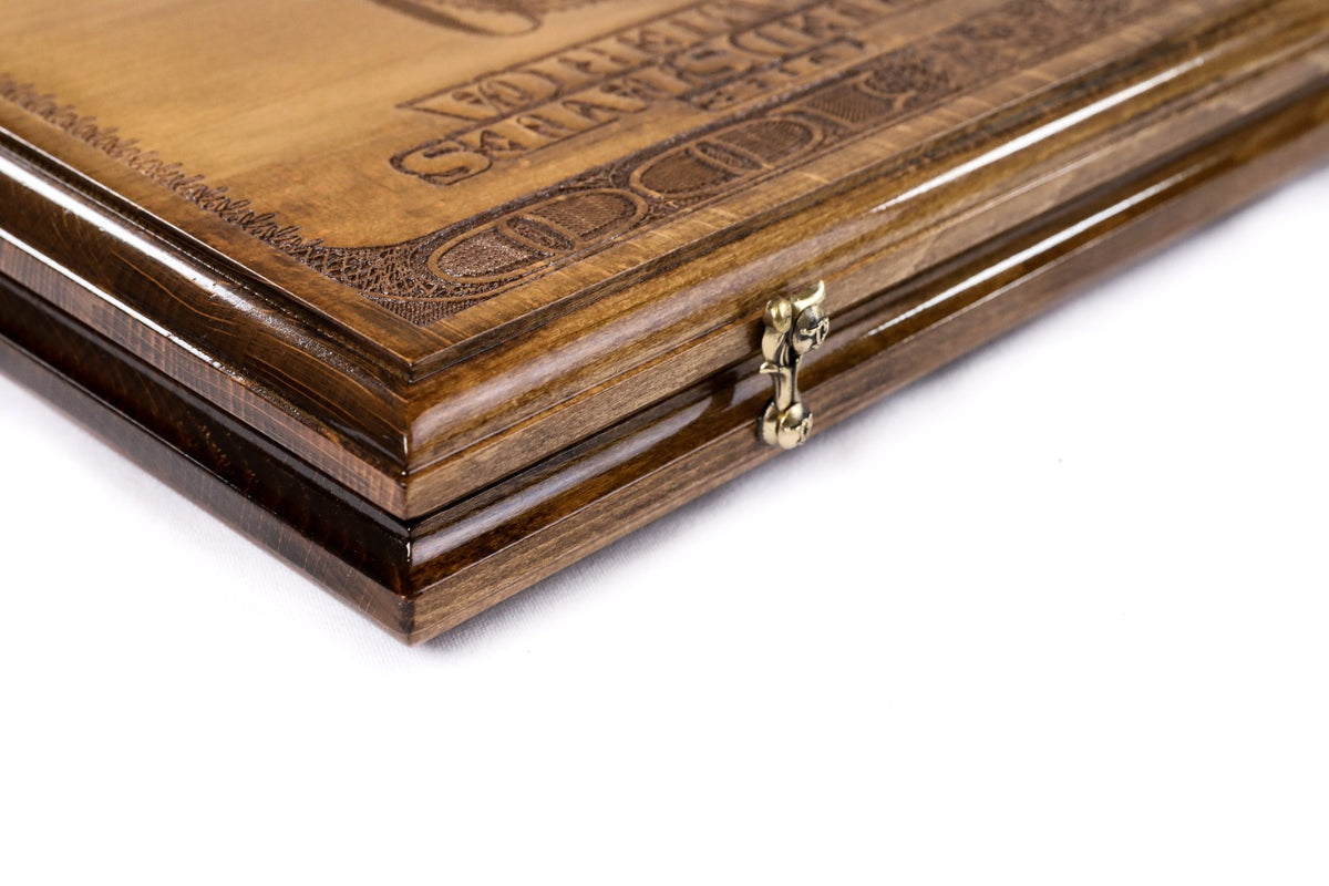 Juego de backgammon con billete de 100 dólares, 60 cm – foto 8