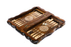 Handmade Wooden Chess and Backgammon Set with Armenian Ornament, 30 cm - photo 6