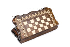 Handmade Wooden Chess and Backgammon Set with Armenian Ornament, 30 cm - photo 7