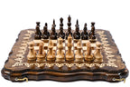 Handmade Wooden Chess and Backgammon Set with Armenian Ornament, 30 cm - photo 3