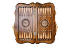 Handmade Wooden Backgammon Set with Armenian Coat of Arms and Ararat Outline, 40 cm - photo 12