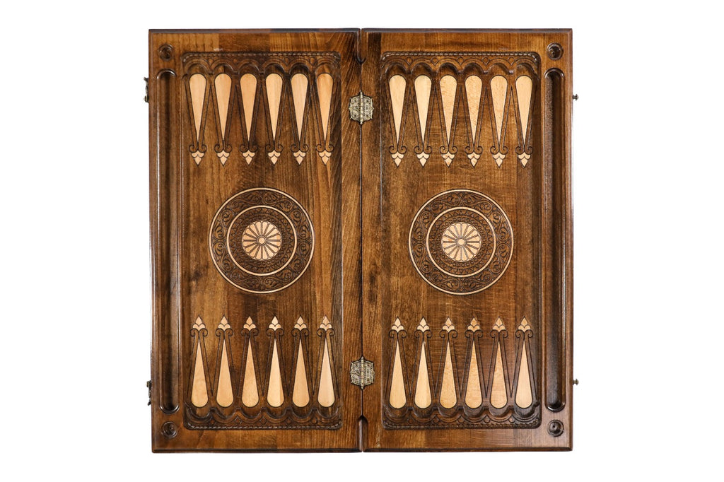 Handmade Wooden Backgammon Set with Geghard Monastery, 60 cm - photo 12