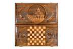 Handmade Wooden Backgammon Set with Geghard Monastery, 60 cm - photo 11