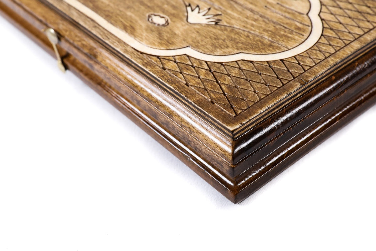 Handmade Wooden Backgammon Set with Hayastan, 30 cm - photo 4