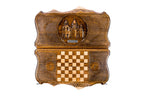 Handmade Wooden Backgammon Set with Etchmiadzin Cathedral and Ararat Outline, 50 cm - photo 4