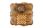 Handmade Wooden Backgammon Set with Armenian Coat of Arms and Ararat Outline, 60 cm - photo 4