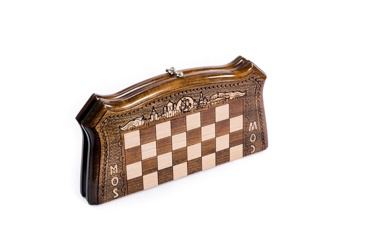 Handmade Wooden Chess Set with Moscow Edition, 30 cm - photo 6