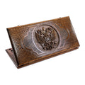 Handmade Wooden Backgammon Set with Russian Coat of Arms, 60 cm (Model 11224)