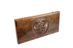 Handmade Wooden Backgammon Set with Russian Coat of Arms, 60 cm - photo 6