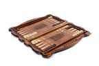 Handmade Wooden Backgammon Set with Contour Outline, 60 cm - photo 3