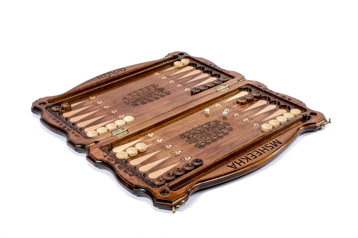 Backgammon-Set mit Kontur-Silhouette, 60 cm – Foto 3