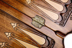 Handmade Wooden Backgammon Set with Contour Outline, 60 cm - photo 11