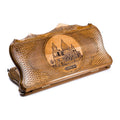 Handmade Wooden Backgammon Set with Etchmiadzin Cathedral and Ararat Outline, 50 cm (Model 11820)