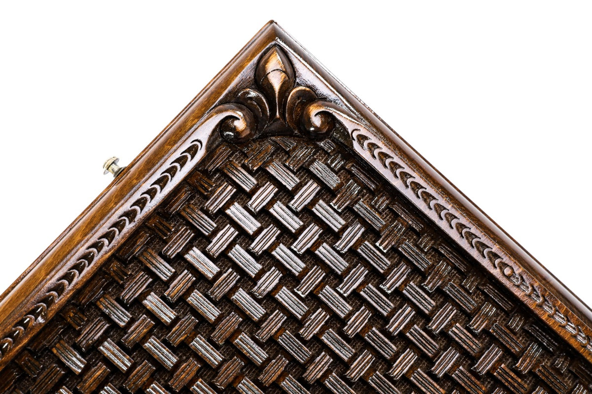 Handmade Wooden Backgammon Set with Mount Ararat and Ornamental Braid Pattern, 60 cm - photo 8